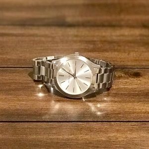Michael Kors silvertone watch barely worn